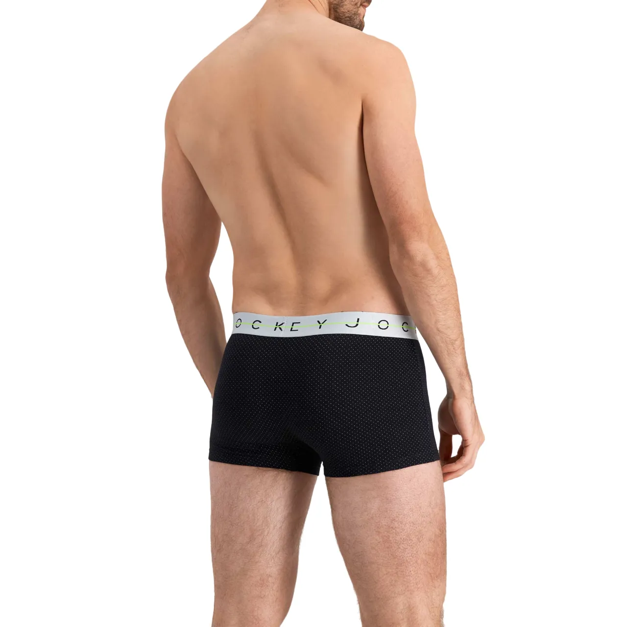 Jockey Men's NYC Print Trunk Black With White Spots Underwear - Pack of 3