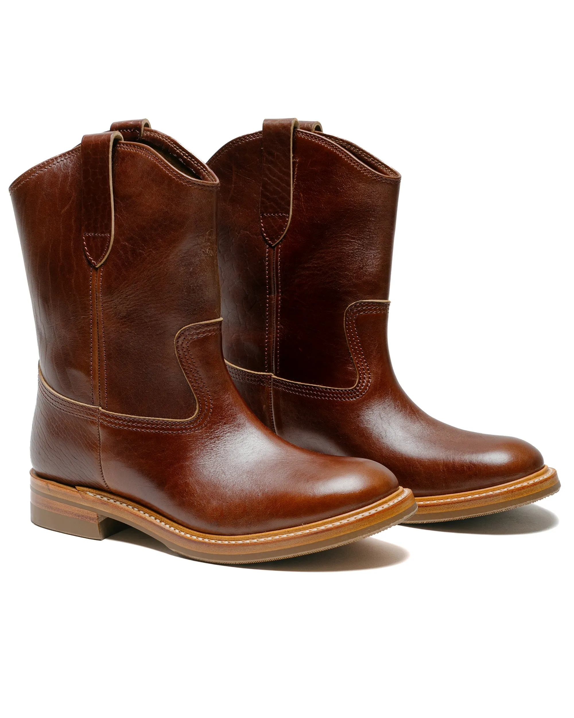 John Lofgren Duke Roper Boots - Shinki Hikaku Horsebutt Timber