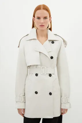 Karen Millen Belted Short Trench Coat