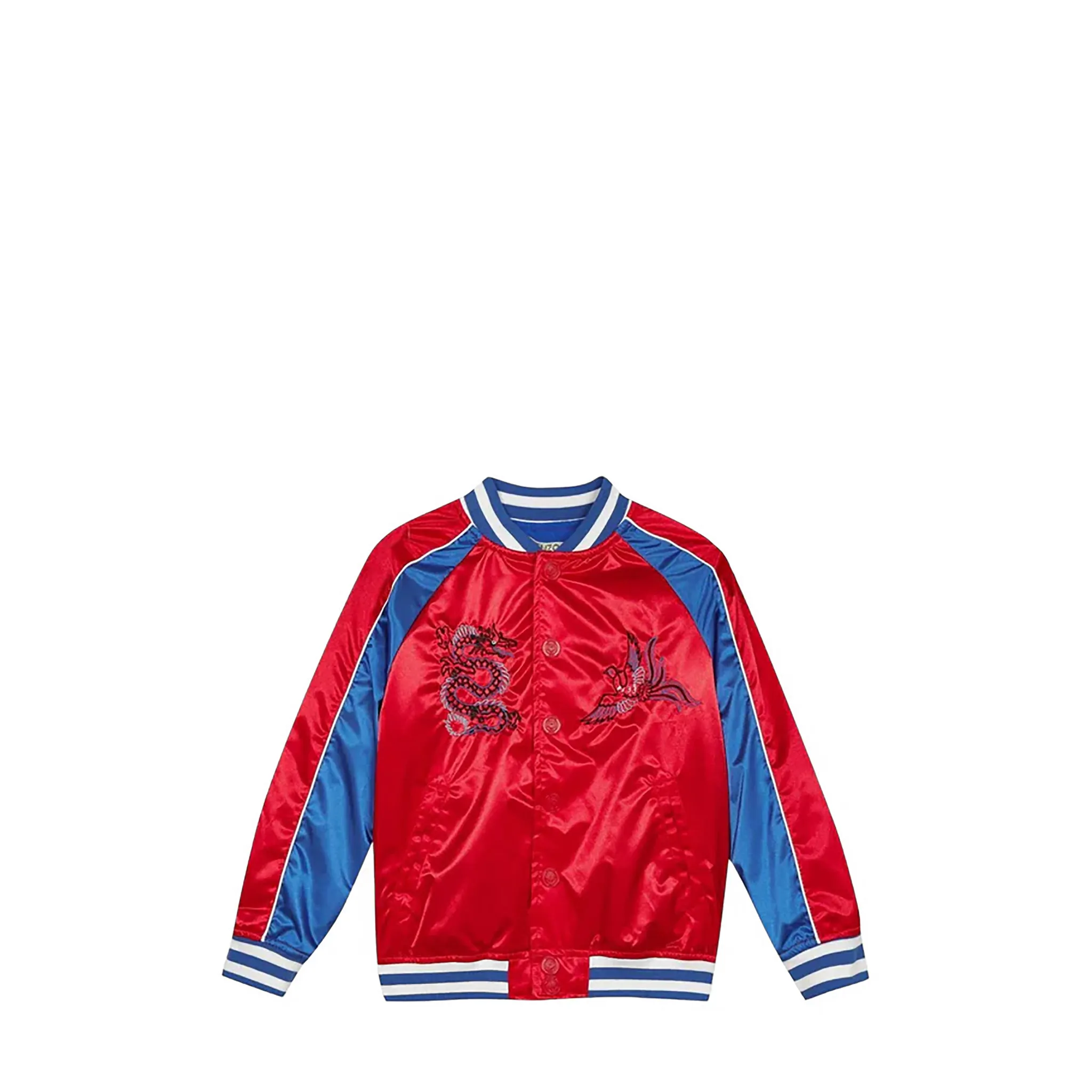 Kenzo Kids Embroidered Tiger Satin Jacket