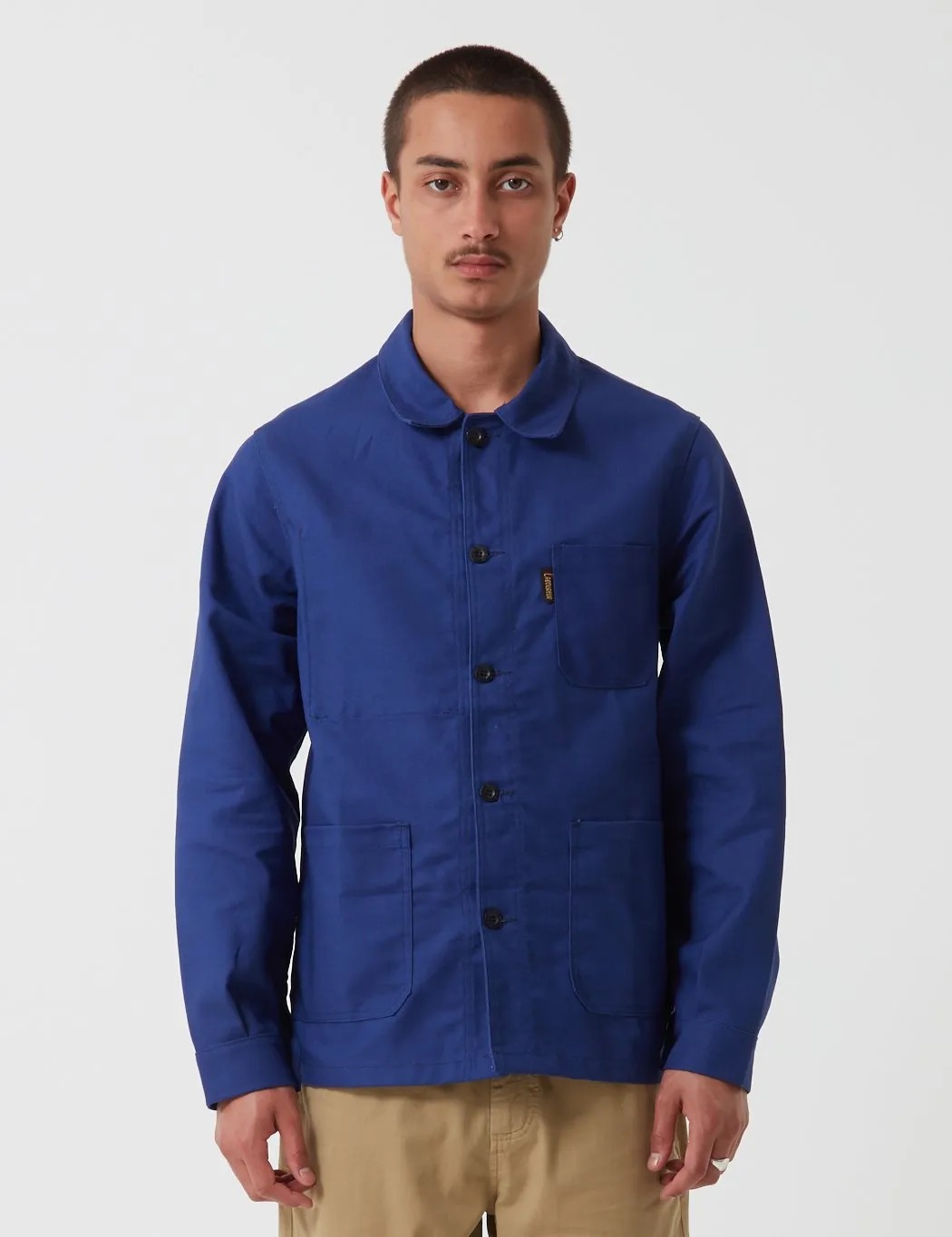 Laboureur Cotton Work Jacket - Navy Blue