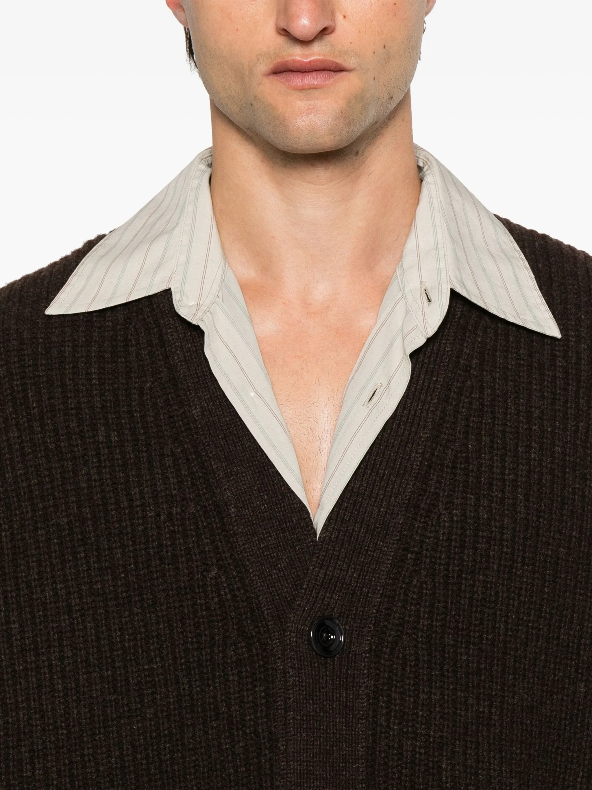 LEMAIRE - Gender-neutral Felt Cardigan Coat