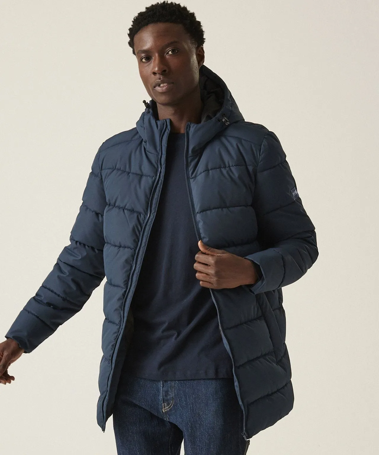 Long Quilted Mens Coat by Regatta Lakiver