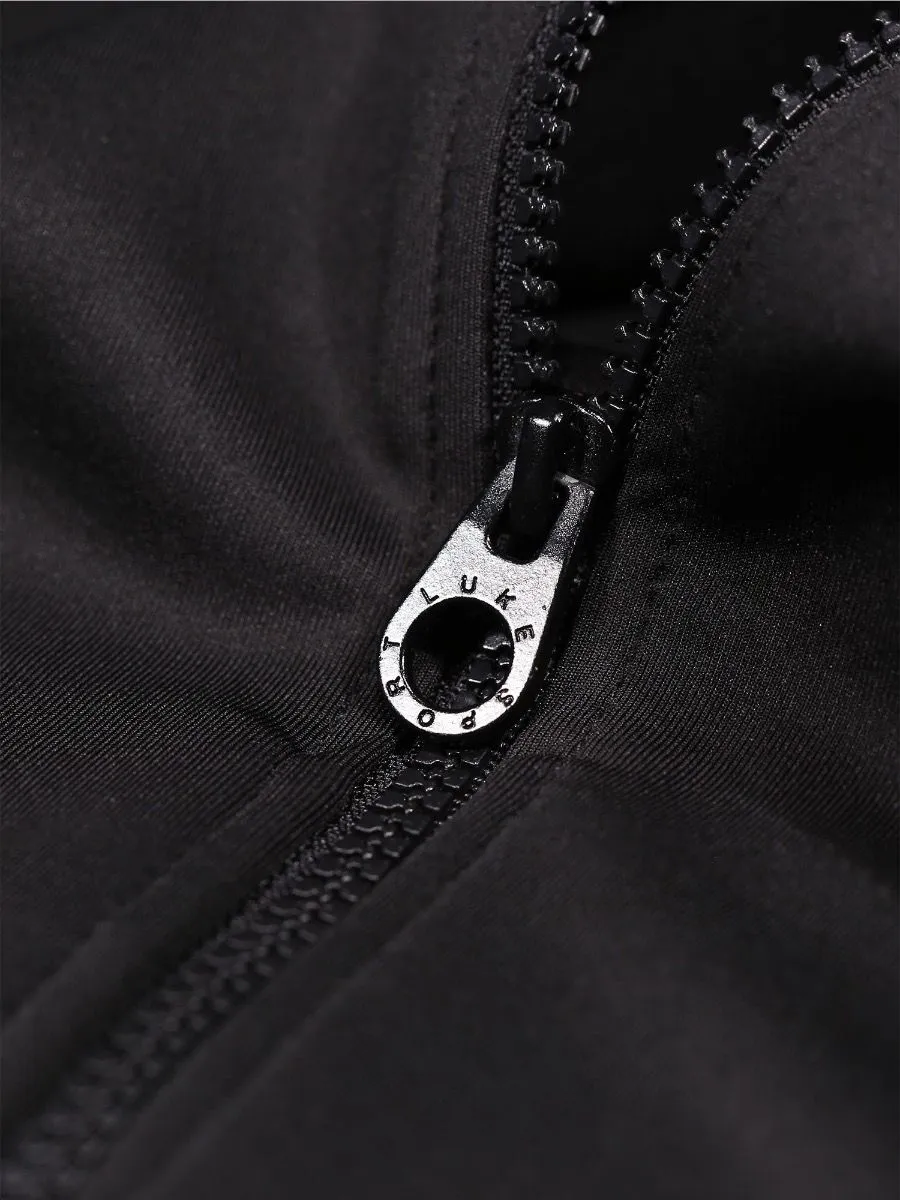 Luke 1977 Jet Black Chicago Tape Zip Hoodies