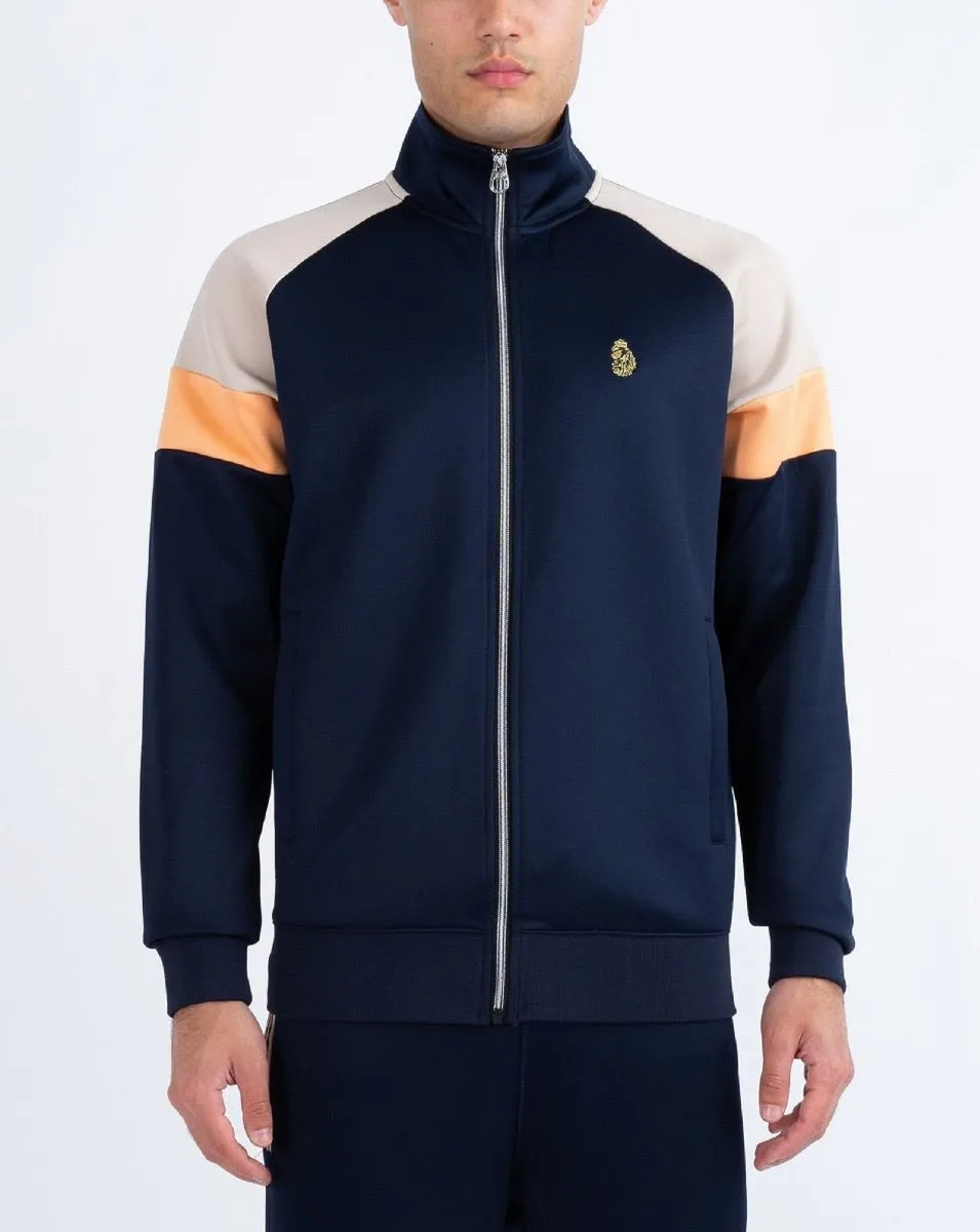 Luke 1977 Sport Kas Three Zip Track Jacket Dark Navy