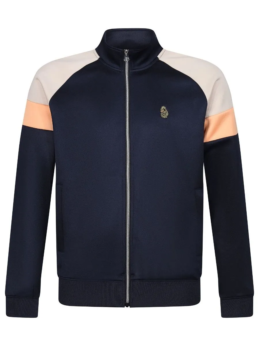 Luke 1977 Sport Kas Three Zip Track Jacket Dark Navy