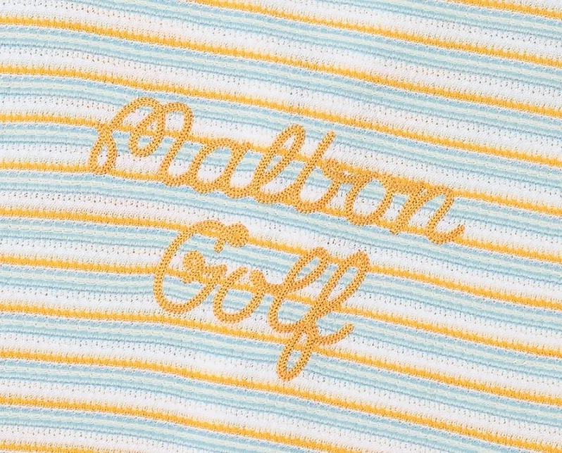 Striped Short Sleeves Cardigans by Malbon Golf