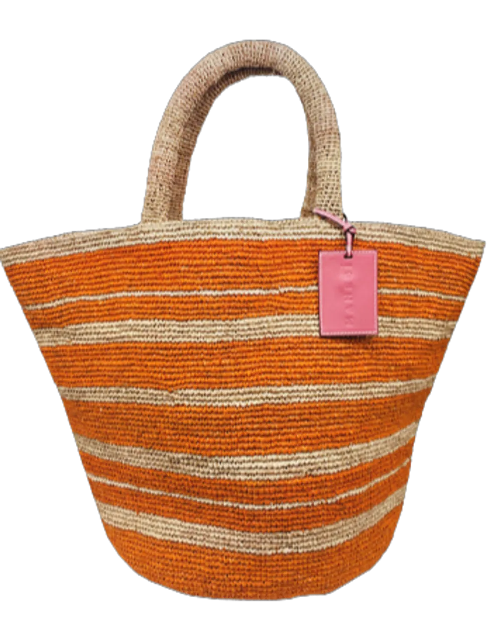 Manebi Summer Bag Tan Orange Stripes - Buy Now