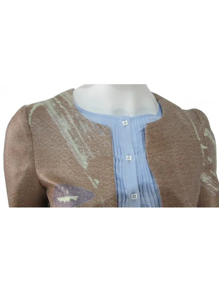 Manila Grace Women's Shirt with Jacket Effect