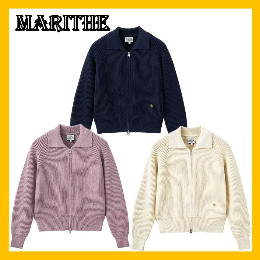 Marithe + Francois Girbaud Street Style Logo Cardigans