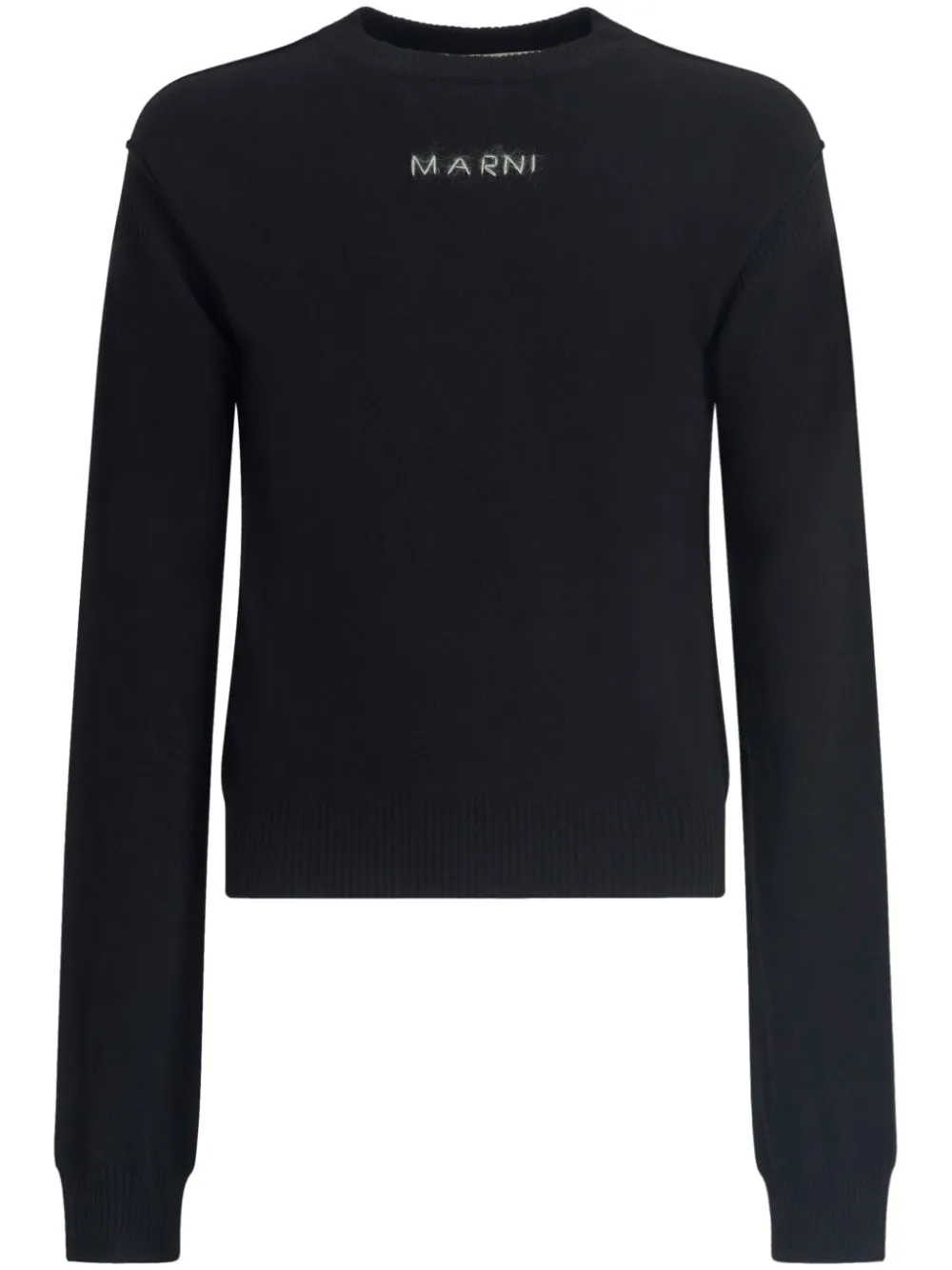 MARNI Men's Logo Round Neck Sweater