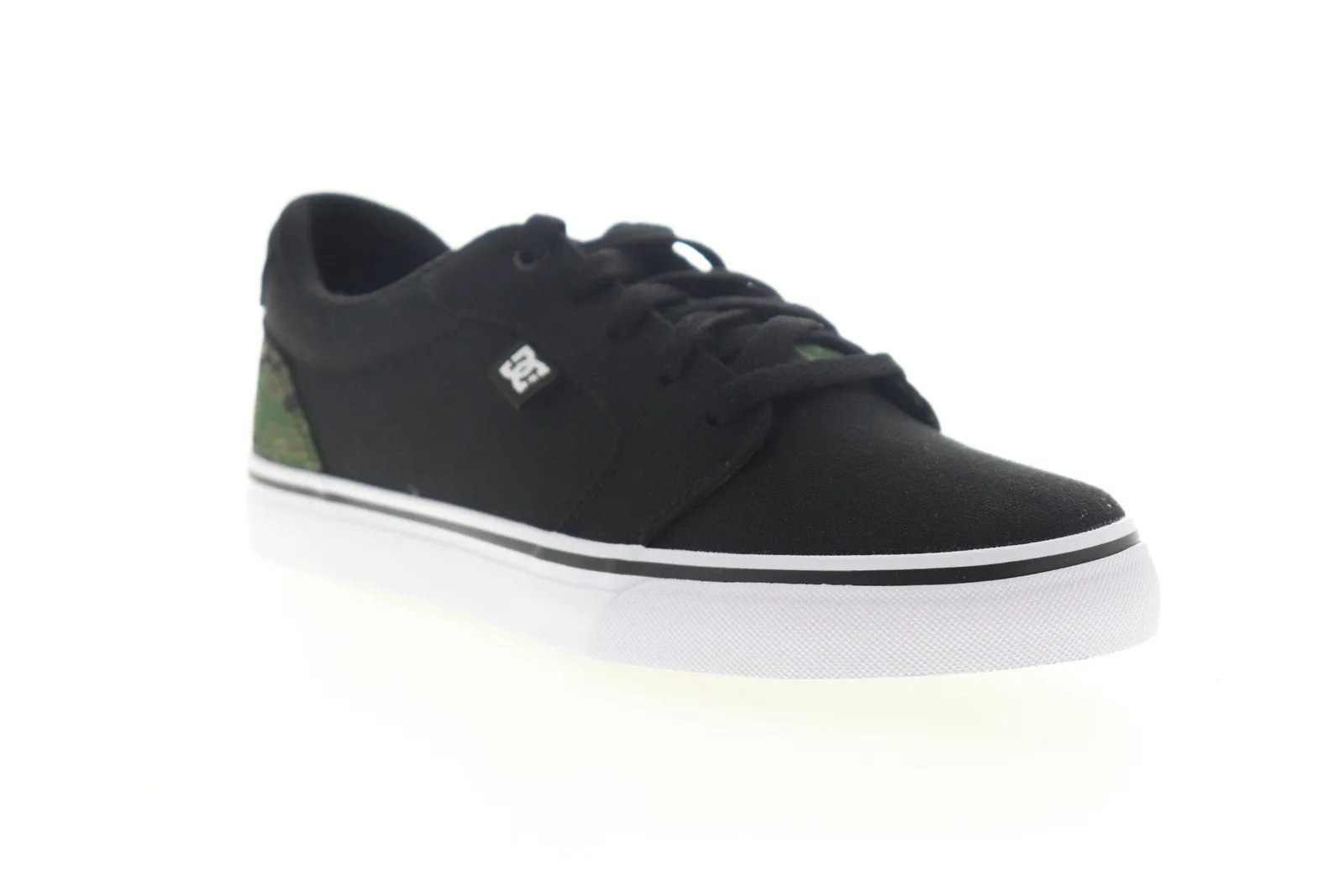 Men's Black Canvas Low Top Skate Sneakers Shoes by DC Anvil TX SE ADYS300036