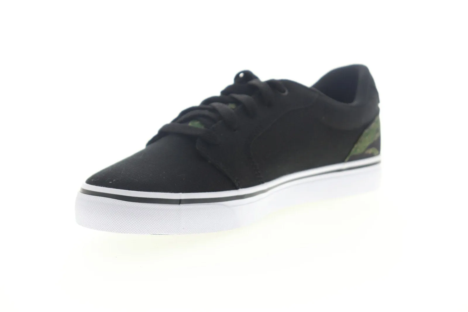 Men's Black Canvas Low Top Skate Sneakers Shoes by DC Anvil TX SE ADYS300036