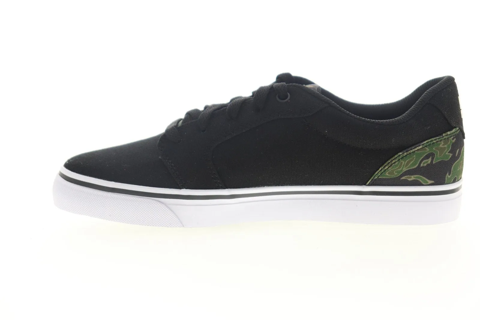 Men's Black Canvas Low Top Skate Sneakers Shoes by DC Anvil TX SE ADYS300036