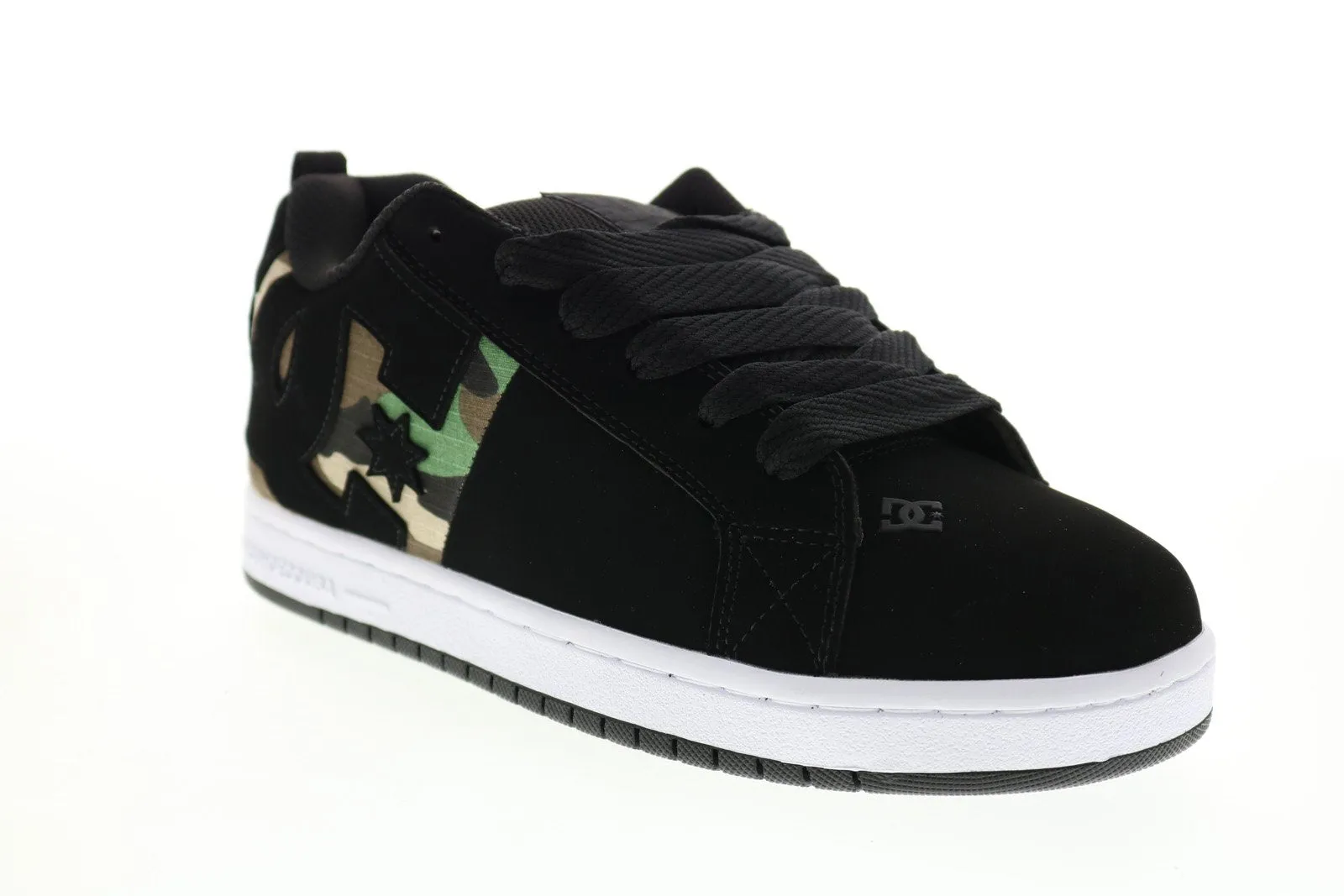 Mens Black Skate Inspired Sneakers Shoes - DC Court Graffik Sq ADYS100442