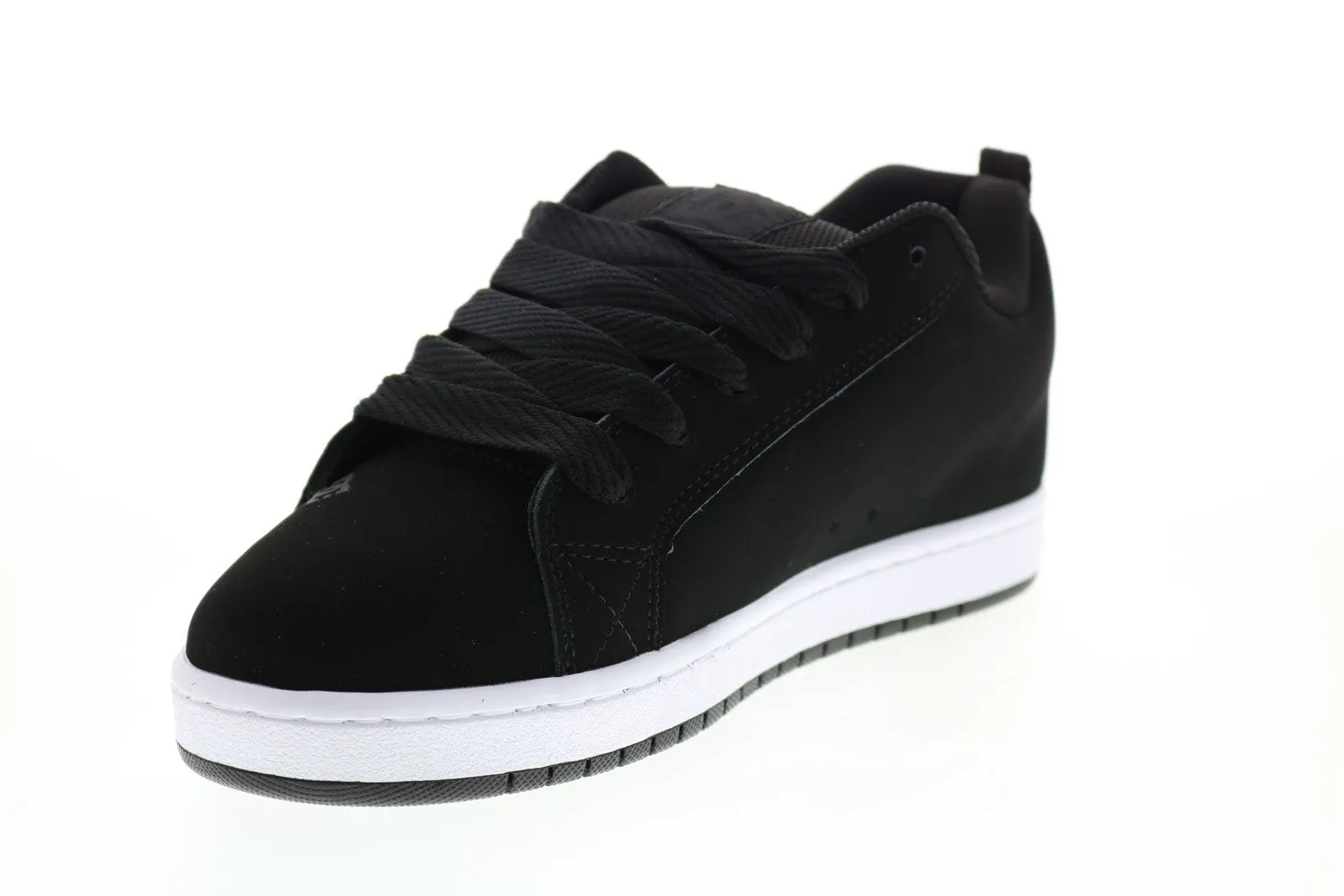 Mens Black Skate Inspired Sneakers Shoes - DC Court Graffik Sq ADYS100442