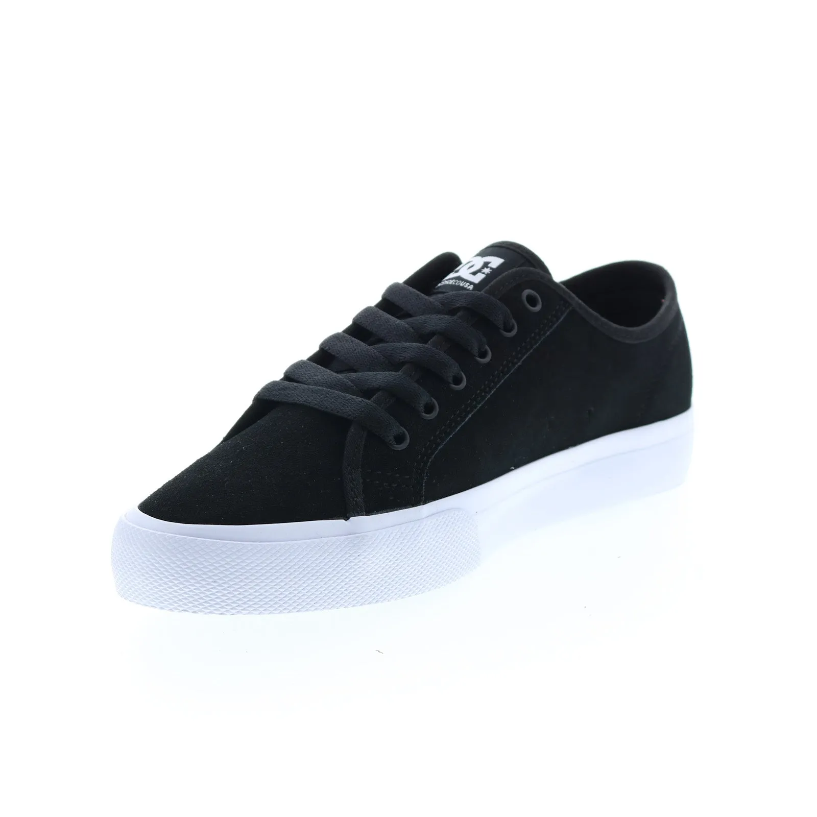 Mens Black Suede Skate Inspired Sneakers Shoes - DC S ADYS300637-BKW