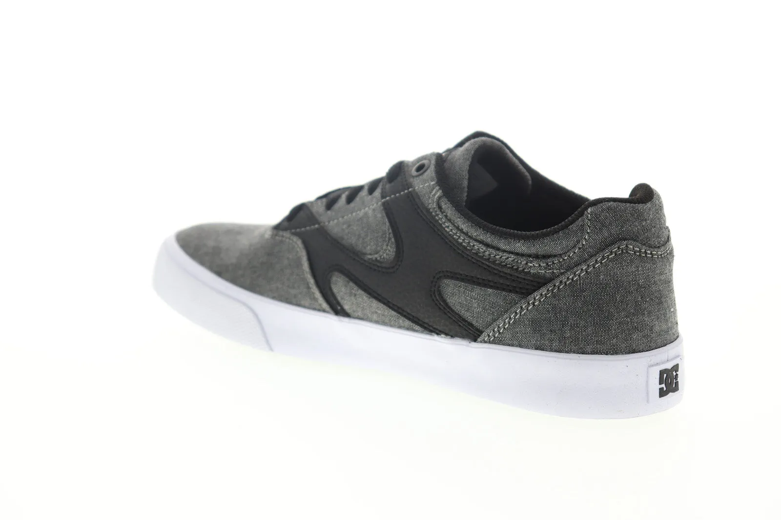 Mens Gray Canvas Skate Sneakers Shoes - DC Kalis Vulc ADYS300569