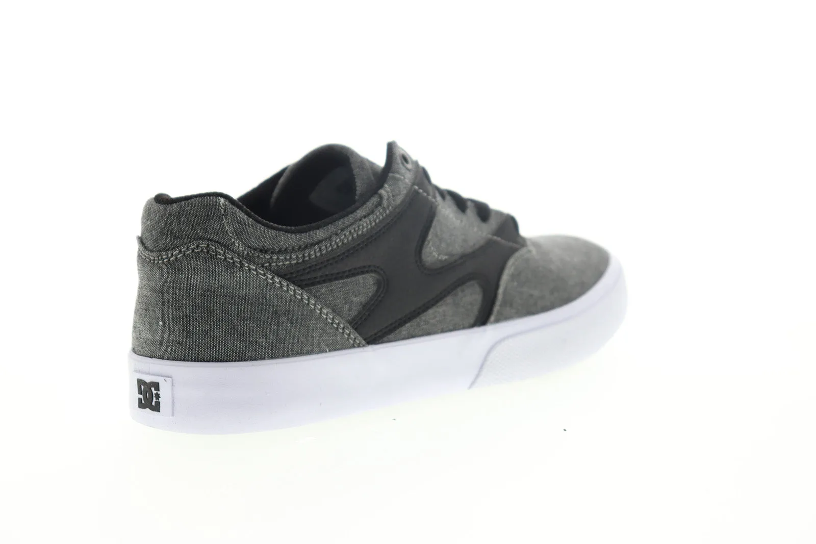 Mens Gray Canvas Skate Sneakers Shoes - DC Kalis Vulc ADYS300569