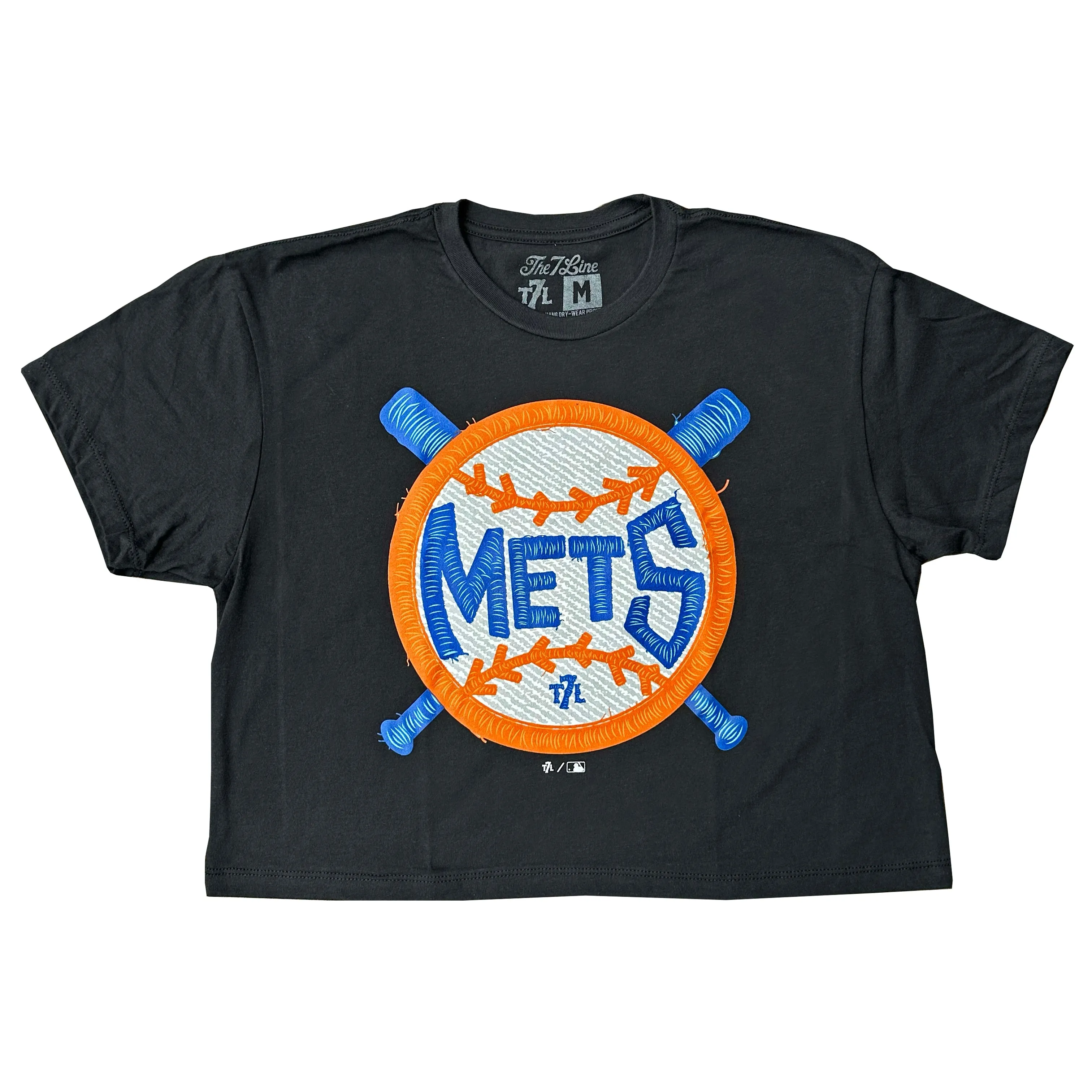 Mets Ladies Crop Top Patch