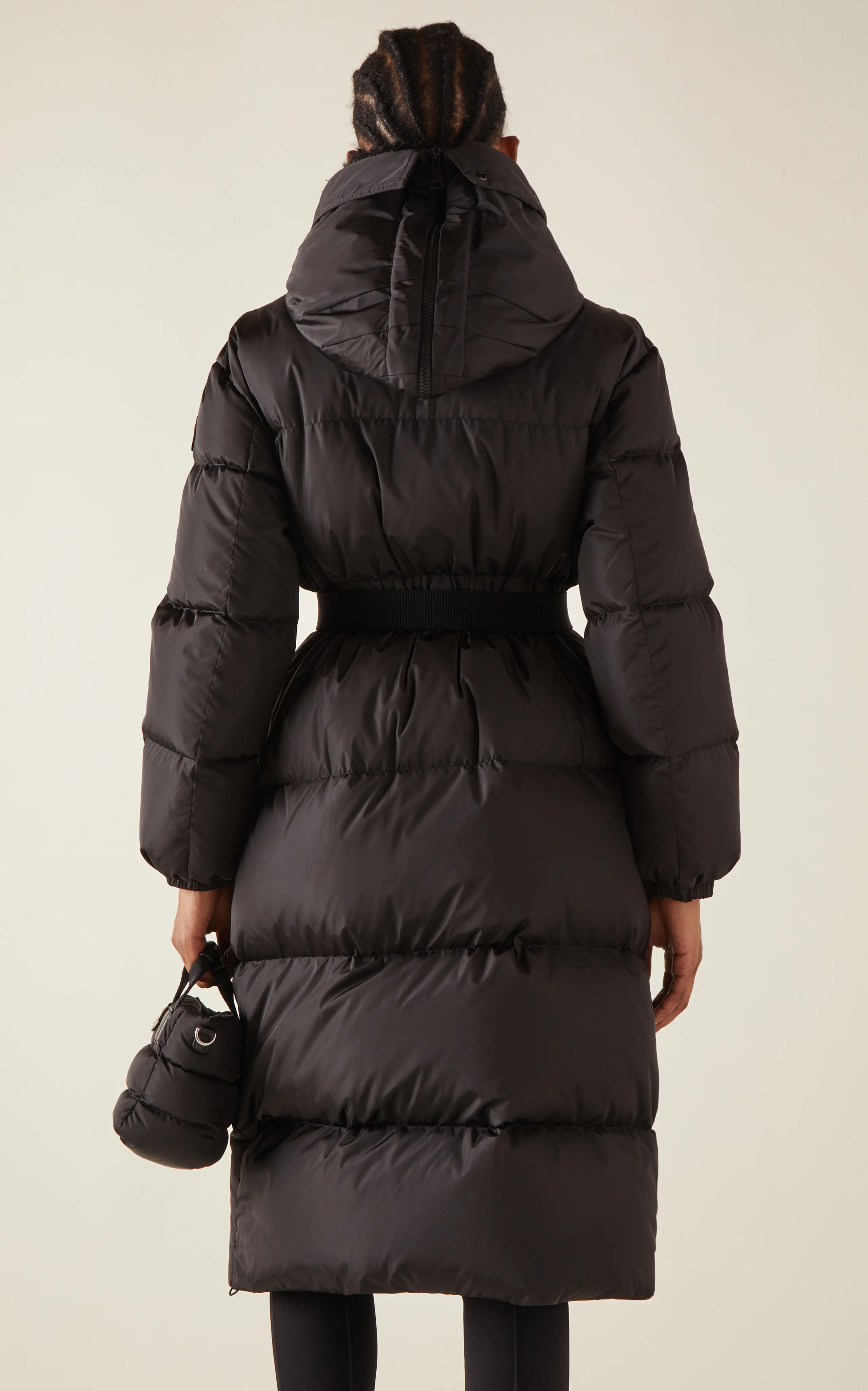 Moncler Bruneaux Shearling-Trimmed Down Coat.