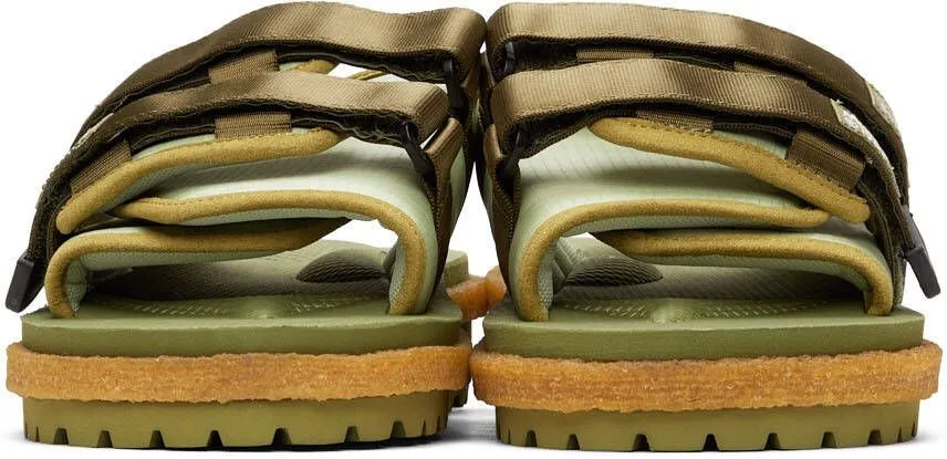 Moncler Genius 2 Moncler 1952 Green Moto Mountain Sandals