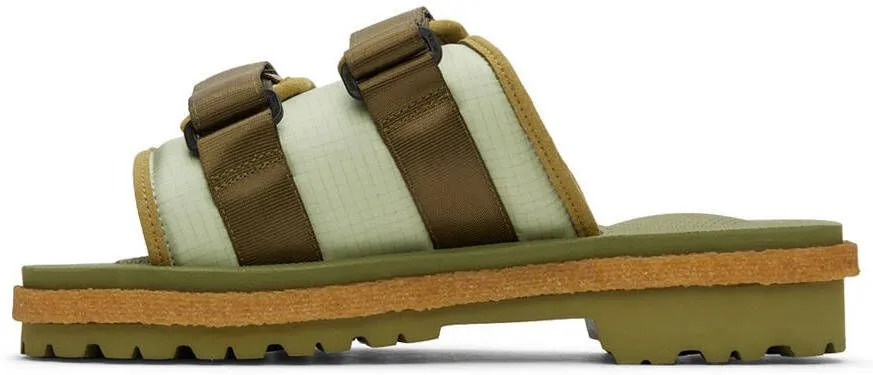 Moncler Genius 2 Moncler 1952 Green Moto Mountain Sandals