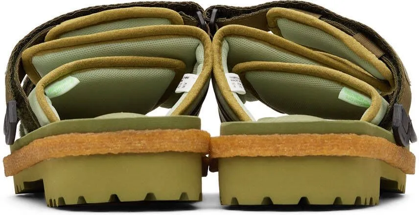 Moncler Genius 2 Moncler 1952 Green Moto Mountain Sandals