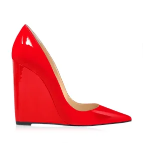 Monica Red Velvet Pumps 100mm