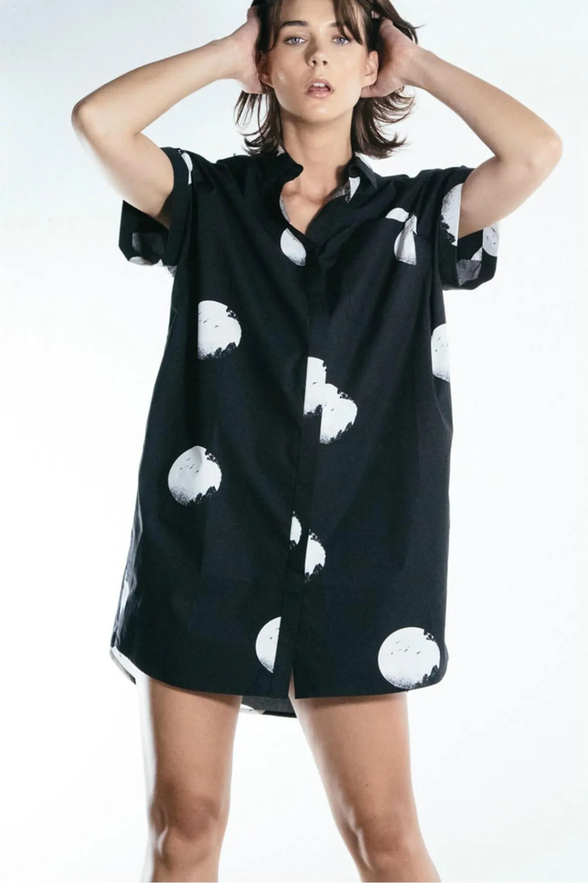 Moon Shirt Dress