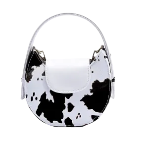 White Black Halfmoon Bag by Mow