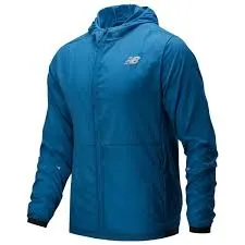 New Balance Men's Impact Run Light Pack Jacket in Mako Blue