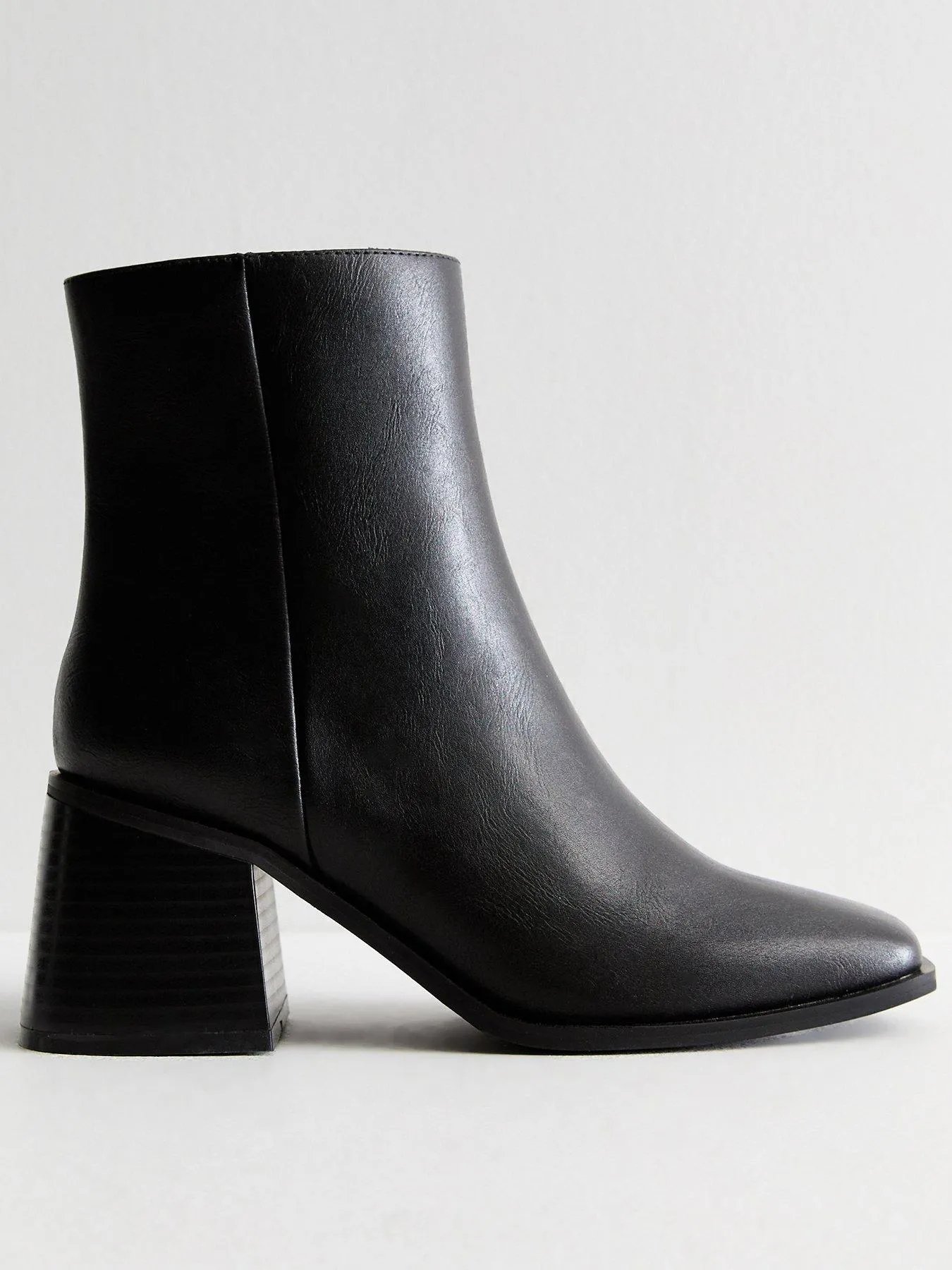 New Look Pu Black Boots