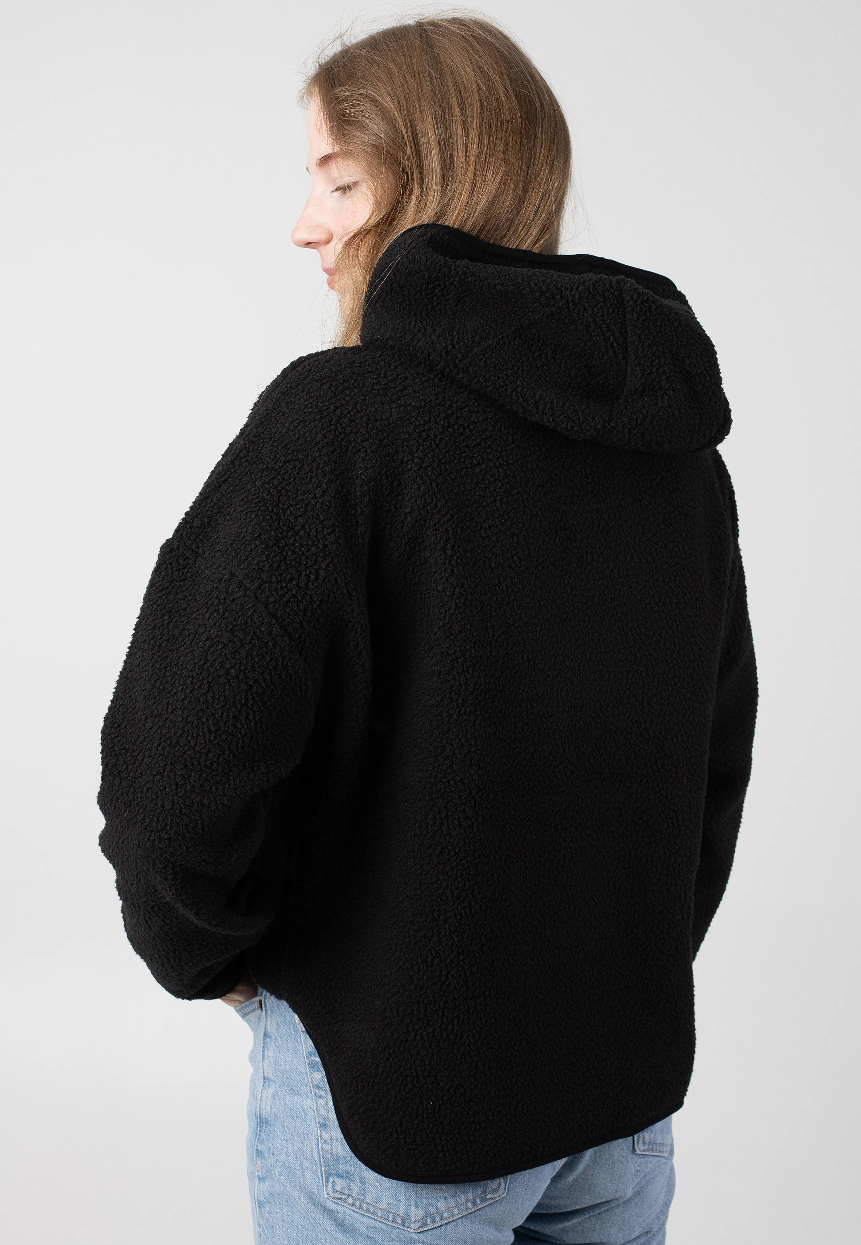 Noisy May Black Halfway Zip Hoodie