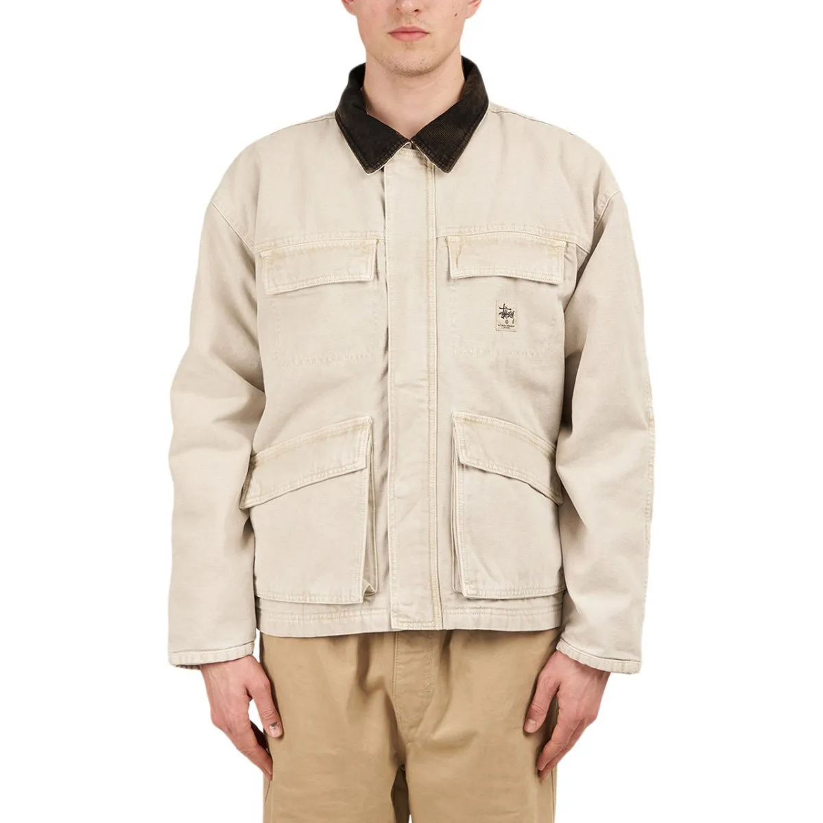 Off White Stussy Washed Canvas Shop Jacket