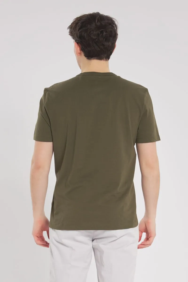 Olive green T-shirt for men