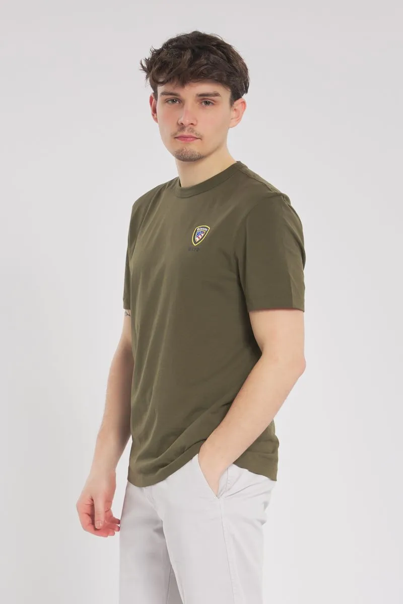 Olive green T-shirt for men