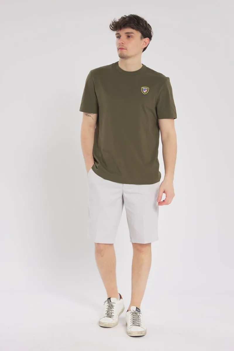 Olive green T-shirt for men