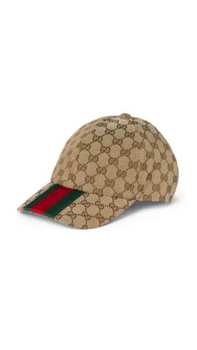 Beige and Ebony Original GG Baseball Cap