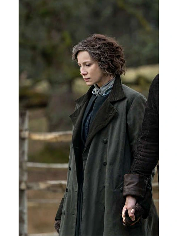 Outlander Season 7 Claire Randall Green Coat - Buy Now