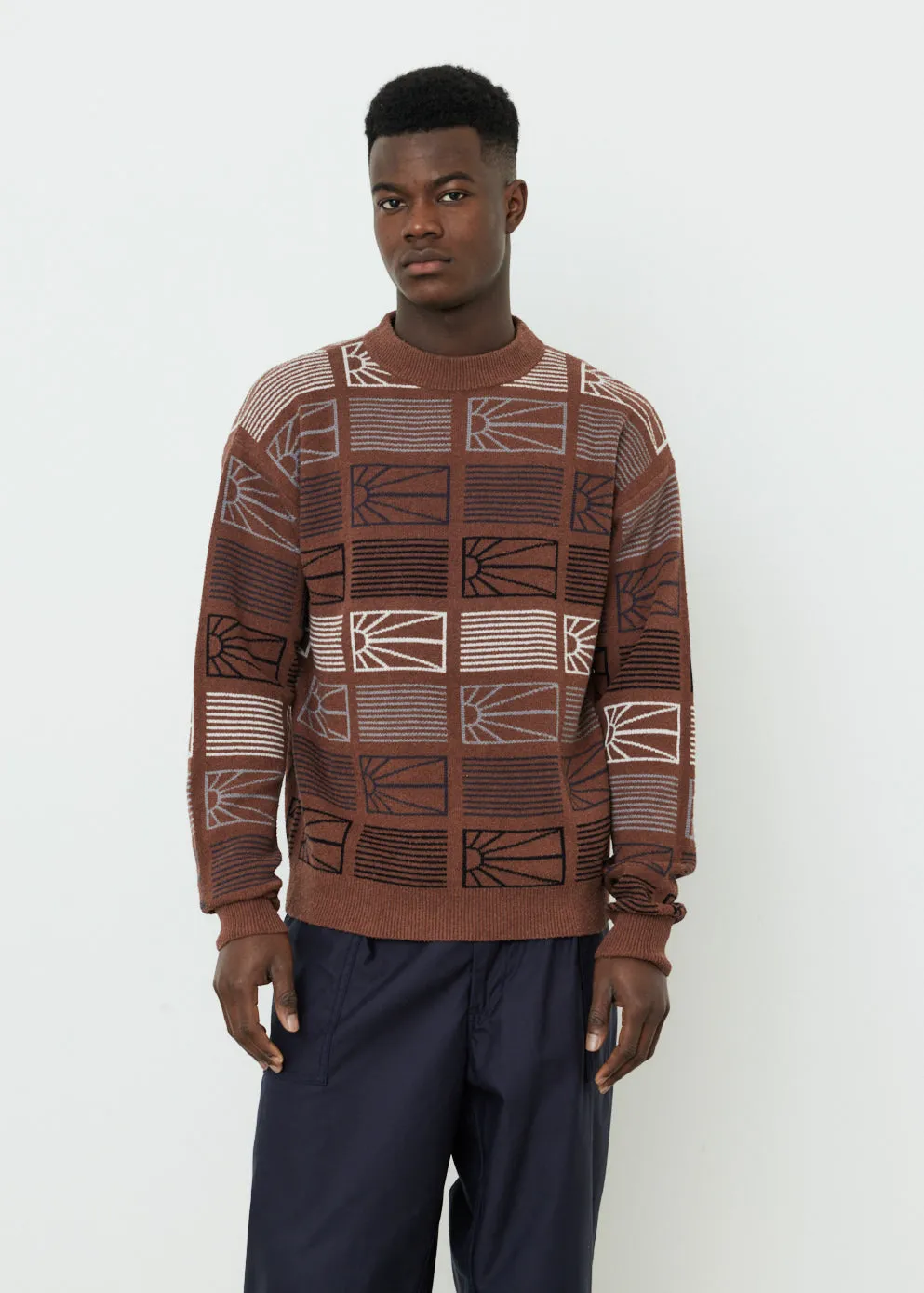 Paccbet Knitwear Logo Sweater Knit