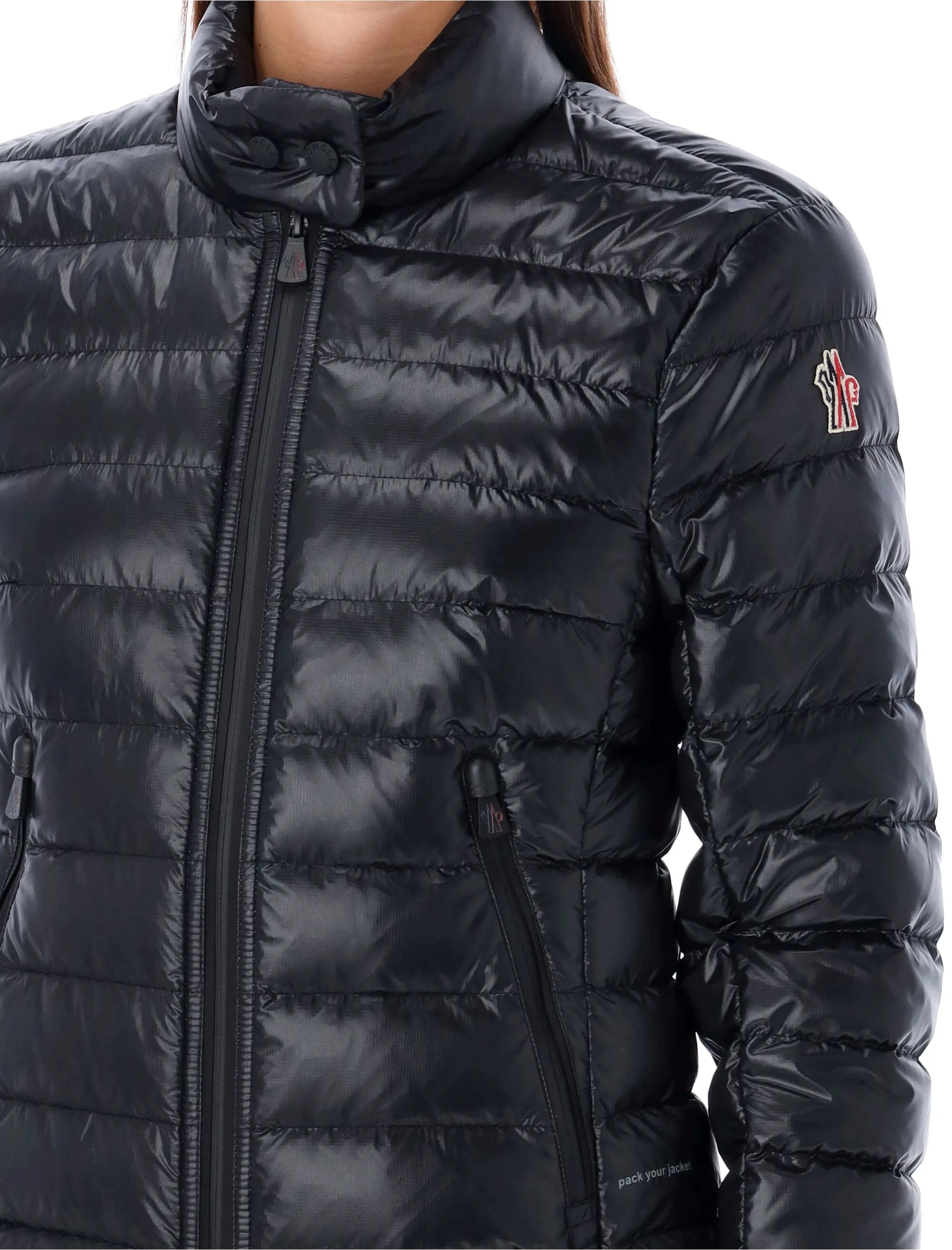 Packable Down Jacket with Integrated Gloves by MONCLER GRENOBLE