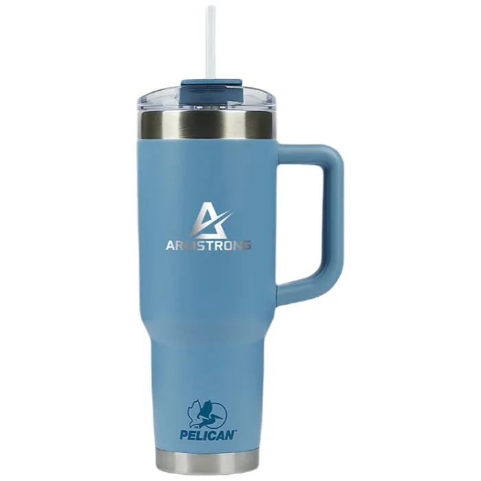 Pelican Blue Porter 40 oz Travel Tumbler Stainless Steel