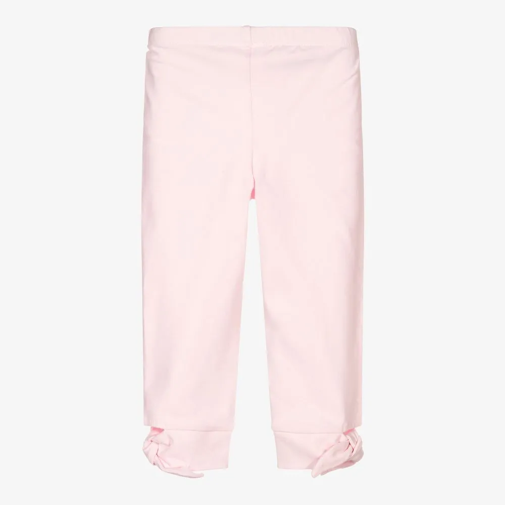 Pink Cotton Leggings for Girls