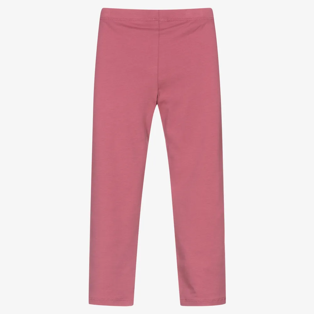 Pink Cotton Leggings Set for Girls