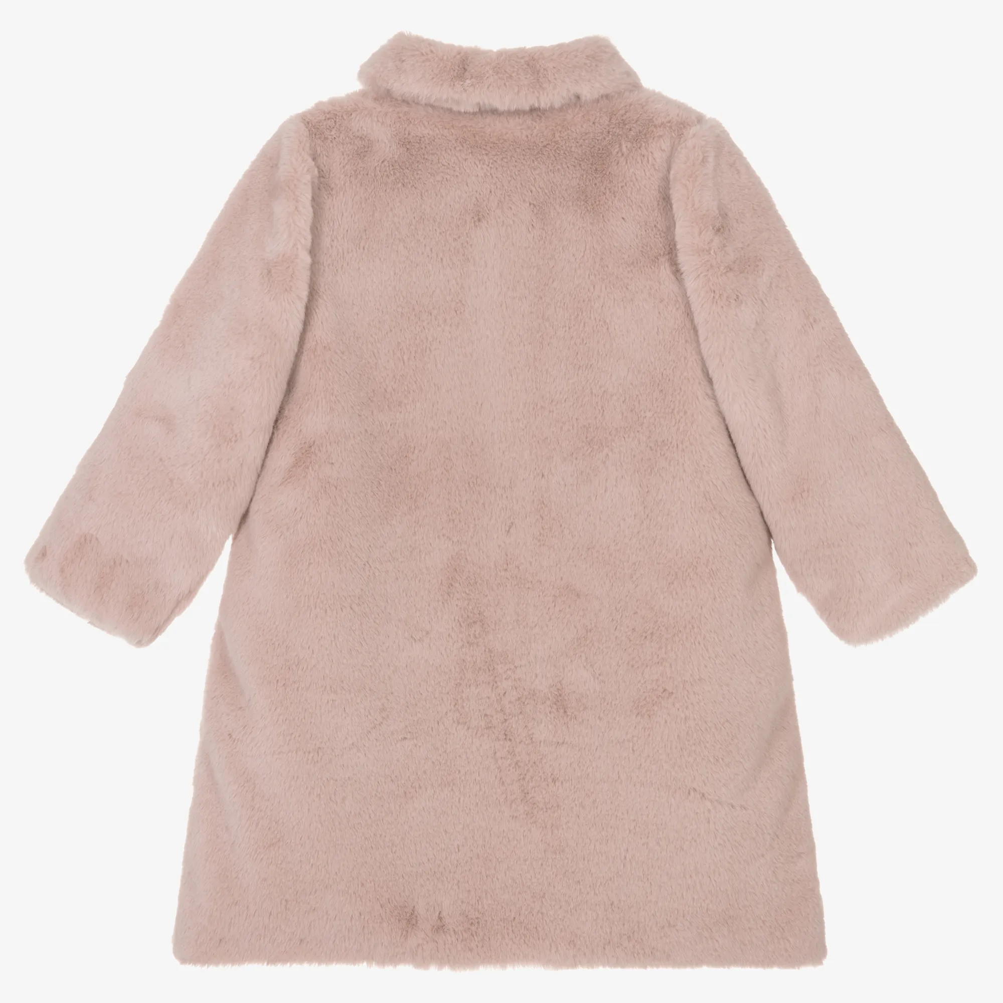 Pink Girls Faux Fur Coat