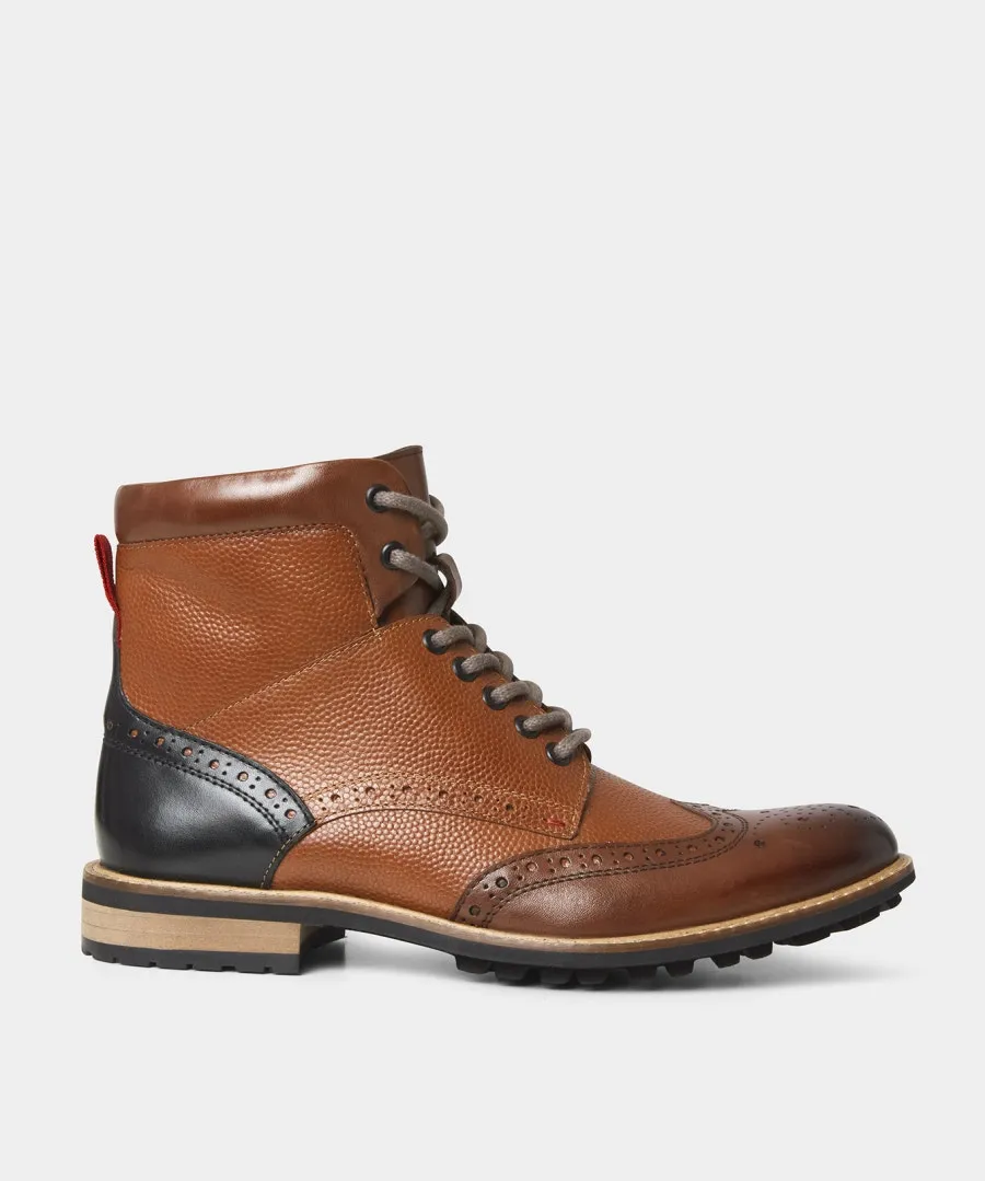 Premium Leather Boots - mix-up