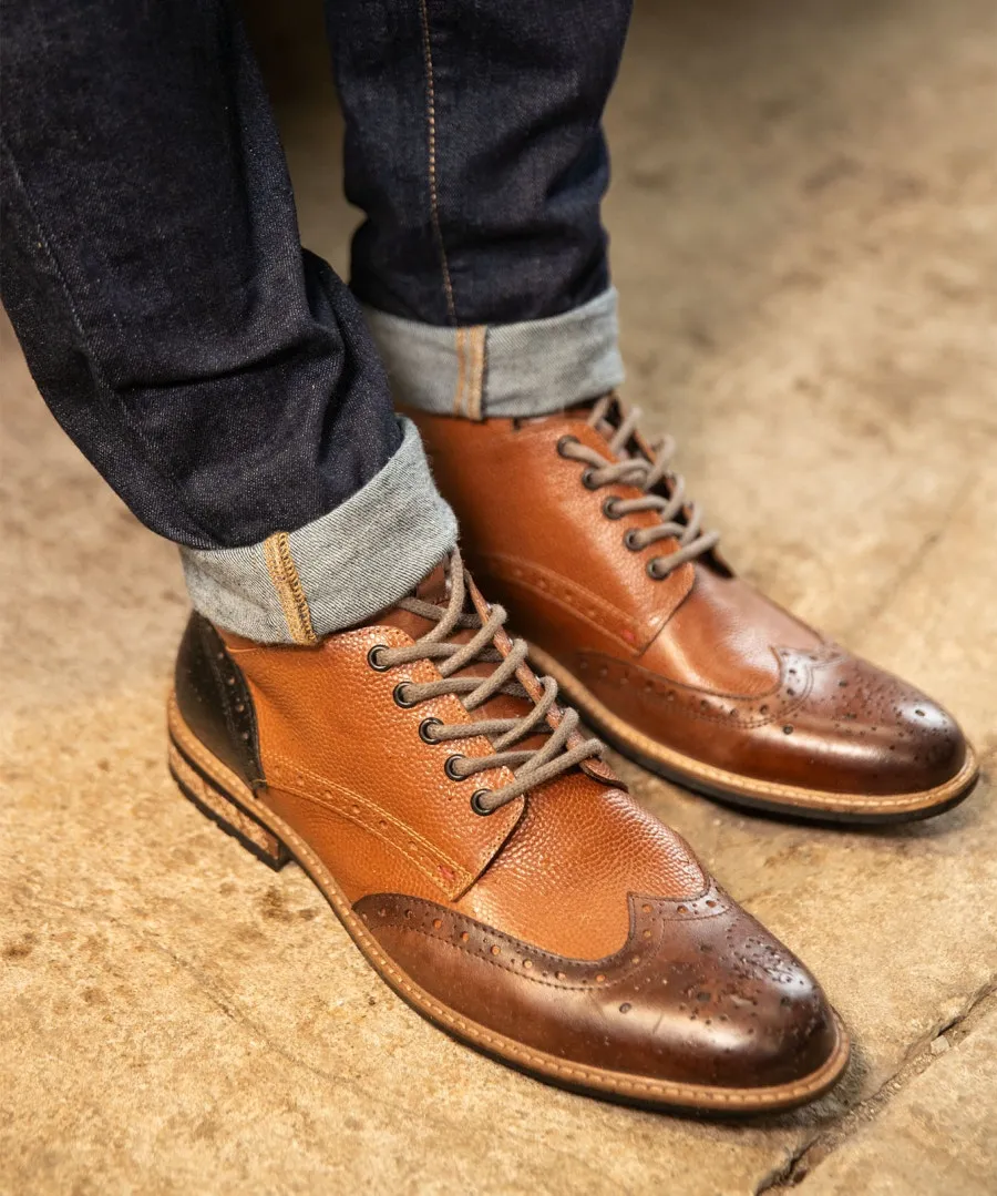 Premium Leather Boots - mix-up