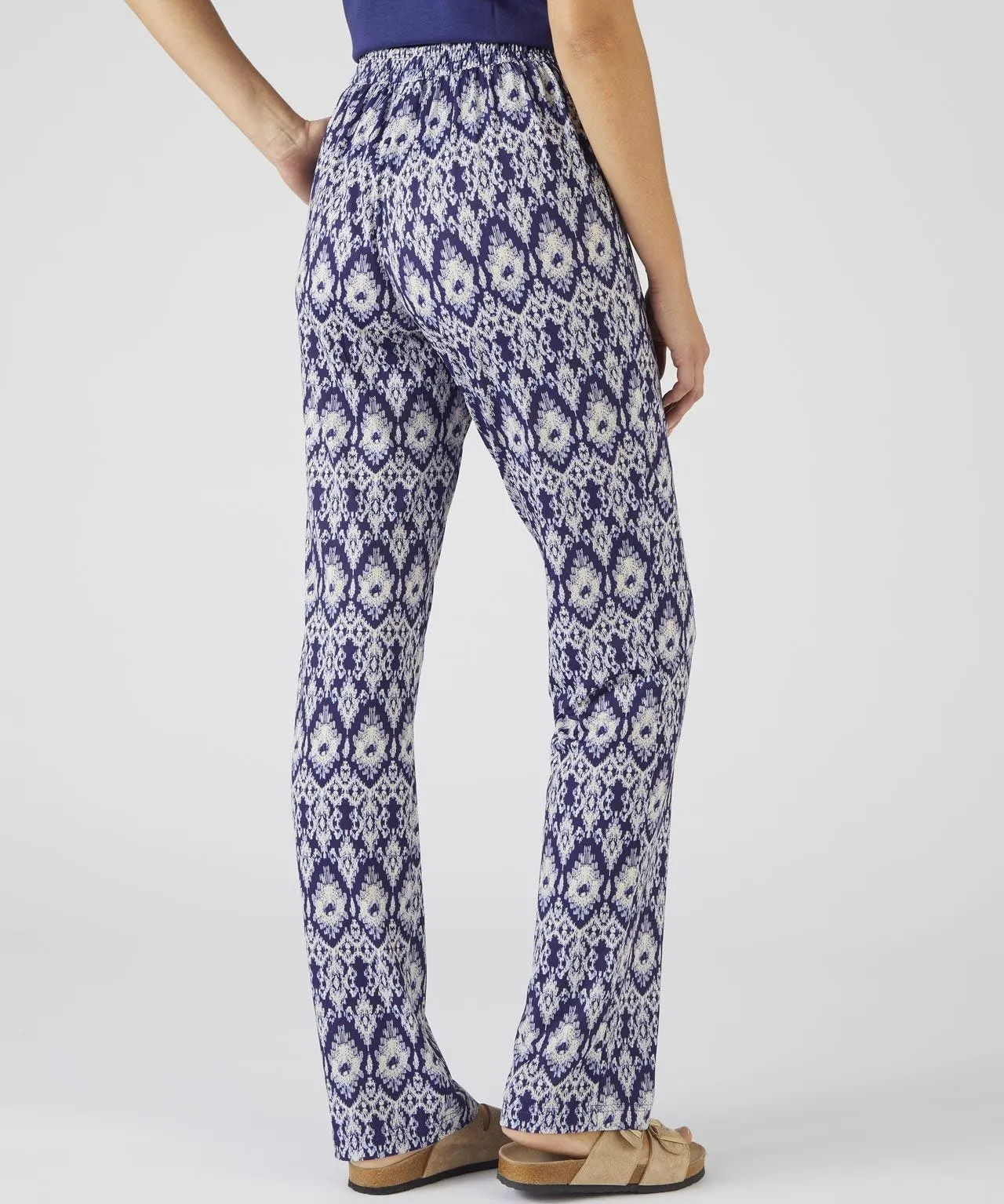 Tapered-leg Print Jersey Trousers