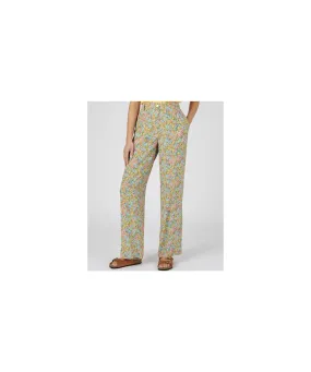 Printed Wide-Leg Trousers